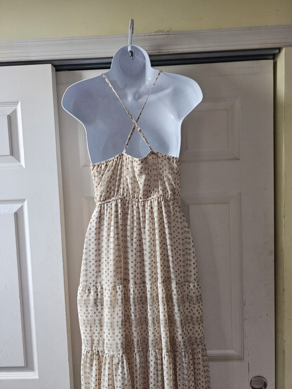 Riley & James Romantic Cottagecore Floral Tiered Maxi Dress | Size Small - Picture 7 of 16